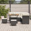 vidaXL Gartensofa-set 8 pcs Schwarz Poly-Rattan