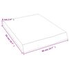 vidaXL Wandregal 40x50x(2-6) cm Massivholz Eiche Unbehandelt