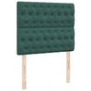 vidaXL Ottoman-Bett mit Matratzen Dunkelgr&uuml;n 120x190 cm Samt