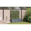 vidaXL Garten-Pflanzgef&auml;&szlig; 3 pcs Hellgrau Stahl