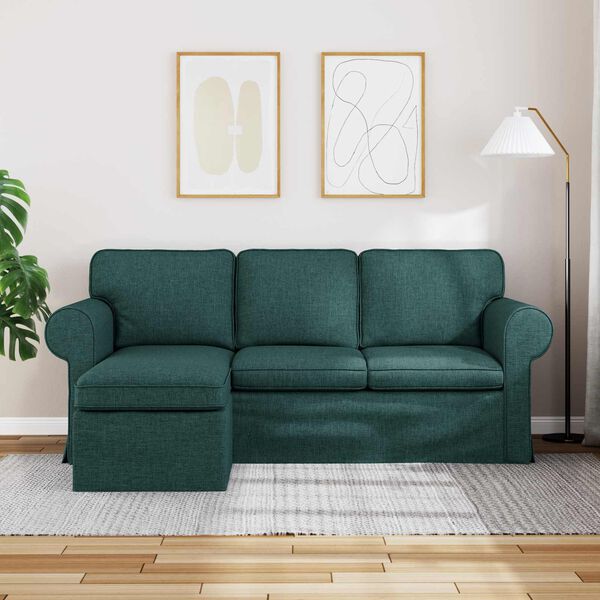 vidaXL Sofa 160cm Dunkelgr&uuml;n Metall