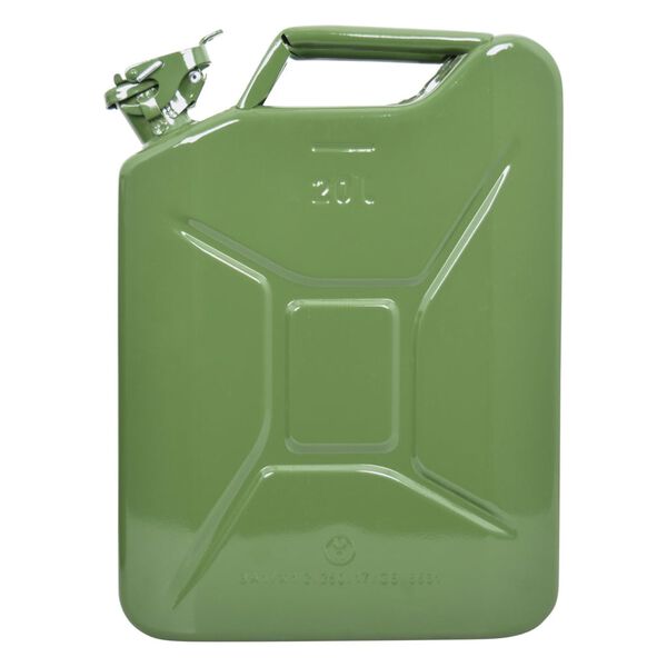 Carpoint Benzinkanister 20 L Metall Gr&uuml;n