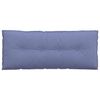vidaXL R&uuml;ckenkissen Jeans blau 120 x 19 x 50 cm Stoff