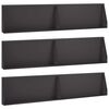 vidaXL St&uuml;tzmauer 6 stk. 100 x 12 x 40 cm Stahl Schwarz