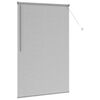 vidaXL Fensterjalousie mit Vorh&auml;ngen Silber Aluminium