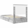 vidaXL Aufbewahrungsbett Beton Grau 90 x 200 cm Holzwerkstoff