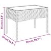 vidaXL 4-tlg. Garten-Lounge-Set mit Kissen Braun Poly Rattan
