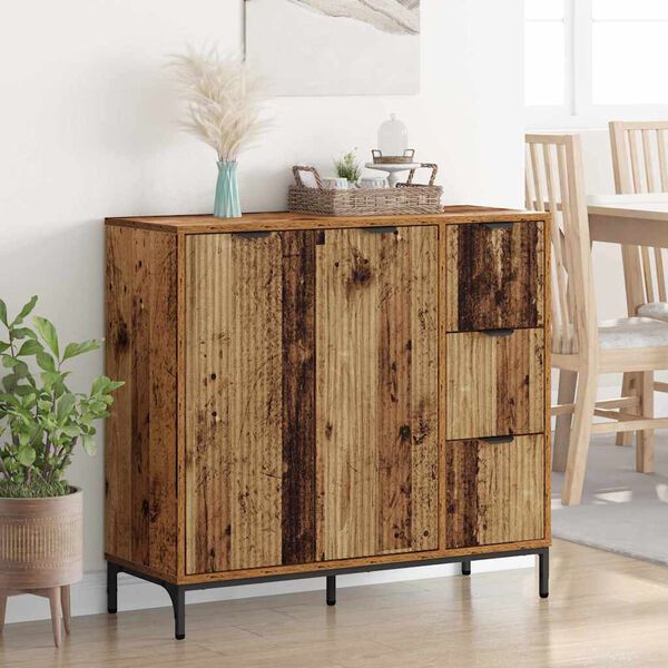 vidaXL Sideboard Altholz 89,5 x 33 x 82 cm Holzwerkstoff