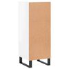 vidaXL Sideboard Hochglanz-Wei&szlig; 34,5x34x90 cm Holzwerkstoff