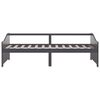 vidaXL Tagesbett 3-Sitzer Dunkelgrau Massivholz Kiefer 90x200 cm
