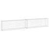 vidaXL Gabionenwand mit Abdeckung Verzinkter Stahl 300x30x50 cm