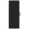 vidaXL Wandschrank Schwarz 34,5x34x90 cm Holzwerkstoff