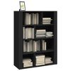 vidaXL Sideboard Schwarz 80x30x106 cm Holzwerkstoff