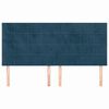 vidaXL Kopfteil Dunkelblau 180x5x118/128 cm Samt