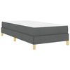vidaXL Boxspringbett mit Matratze Dunkelgrau 100 x 200 cm Stoff
