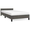 vidaXL Bettgestell ohne Matratze Dunkelgrau 90x200 cm Samt