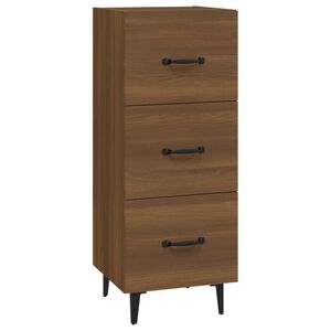 vidaXL Sideboard Braun Eichen-Optik 34,5x34x90 cm Holzwerkstoff