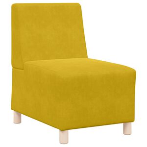 vidaXL Modulares Sofa ohne Armlehnen Gelb 55 cm Samt