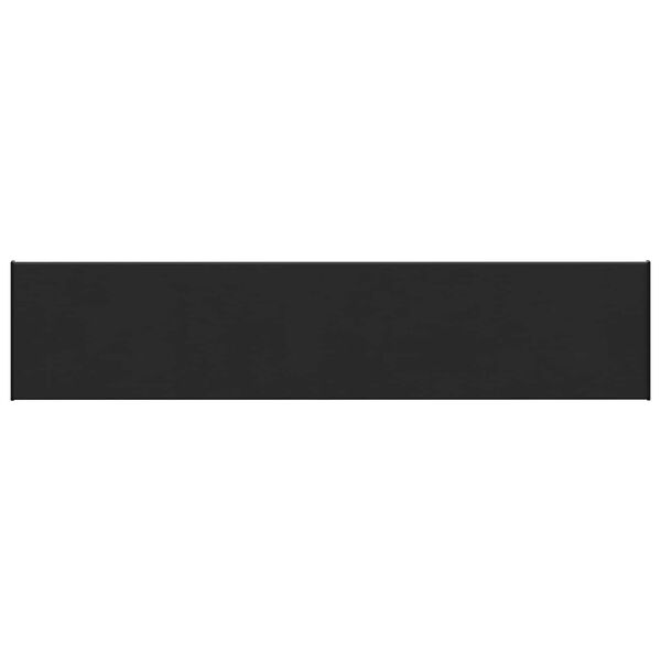 vidaXL Fensterbank Schwarz mit Holzmaserung 160 x 30 x 4,5 cm PVC