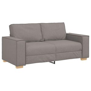 vidaXL 2-Sitzer Sofa Taupe 180x78x84 cm Stoff