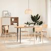 vidaXL Tischplatte 140x60x4 cm Massivholz Eiche Oval