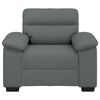 vidaXL Sessel Dunkelgrau 60 cm Stoff