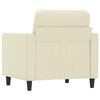 vidaXL Sessel Creme 60 cm Kunstleder