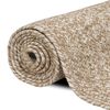 vidaXL Bereichsteppiche Nat&uuml;rlich und Wei&szlig; 100 x 200 cm Jute