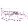 vidaXL Massivholzbett ohne Matratze 200x200 cm Kiefer