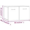 vidaXL Wandschrank R&auml;uchereiche 60x36,5x35 cm Holzwerkstoff