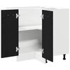 vidaXL H&auml;ngeschrank Schwarz Eichen-Optik 75,5 x 75,5 x 80,5 cm