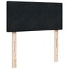 vidaXL Boxspringbett mit Matratze Schwarz 80x200 cm Samt