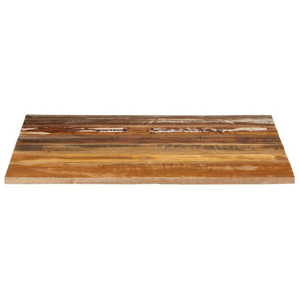 vidaXL Tischplatte Quadratisch 70x70 cm 15-16 mm Altholz Massiv