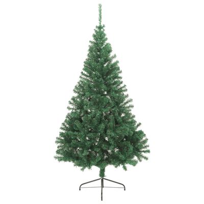 vidaXL Künstlicher Halb-Weihnachtsbaum mit Ständer Grün 210 cm PVC