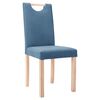vidaXL Esszimmerst&uuml;hle 6 Stk. Blau Stoff