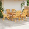 vidaXL Garten Essgruppe 7 pcs Braun Massivholz Akazie