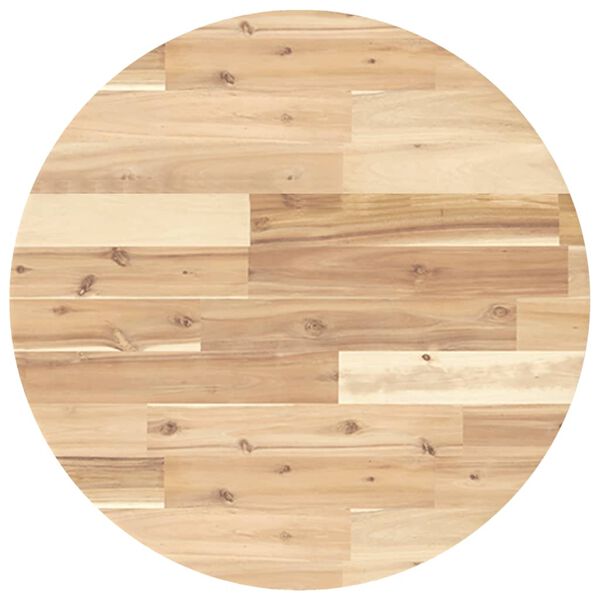 vidaXL Tischplatte Rund &Oslash;60x4 cm Massivholz Akazie