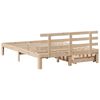 vidaXL Massivholzbett mit Schubladen 140x190 cm Kiefer