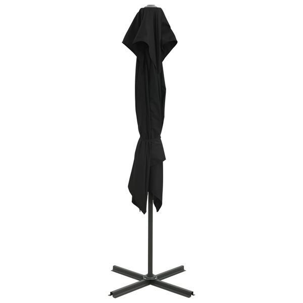 vidaXL Ampelschirm mit L&uuml;ftung 250x250 cm Schwarz