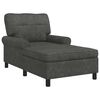 vidaXL Lounge-Liege mit Kissen Schwarz 91 x 157 x 91 cm Kunstleder