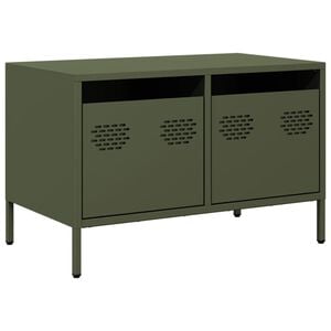 vidaXL TV-Schrank Olivgr&uuml;n 68x39x43,5 cm Kaltgewalzter Stahl