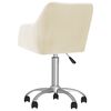 vidaXL Esszimmerst&uuml;hle 6 Stk. Drehbar Creme Stoff