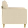 vidaXL Sessel Creme 60 cm Stoff