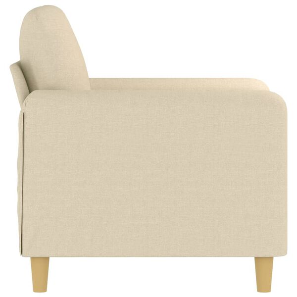 vidaXL Sessel Creme 60 cm Stoff