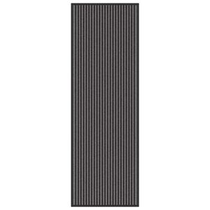 vidaXL Fu&szlig;matte Schwarz 60 x 180 cm Polypropylen
