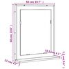 vidaXL Badspiegel mit Ablage R&auml;uchereiche 50x12x60 cm Holzwerkstoff