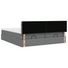 vidaXL Ottoman-Bett mit Matratzen Dunkelgrau 180x200 cm Stoff