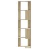 vidaXL Eck-B&uuml;cherregal 5 B&ouml;den Sonoma-Eiche 50x50x179 cm Holzwerkstoff