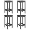 vidaXL 5-tlg. Gartenbar-Set Grau Massivholz Kiefer