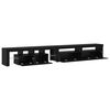 vidaXL TV-Schr&auml;nk 3 pcs Schwarz Eichen-Optik 290 x 36,5 x 40 cm